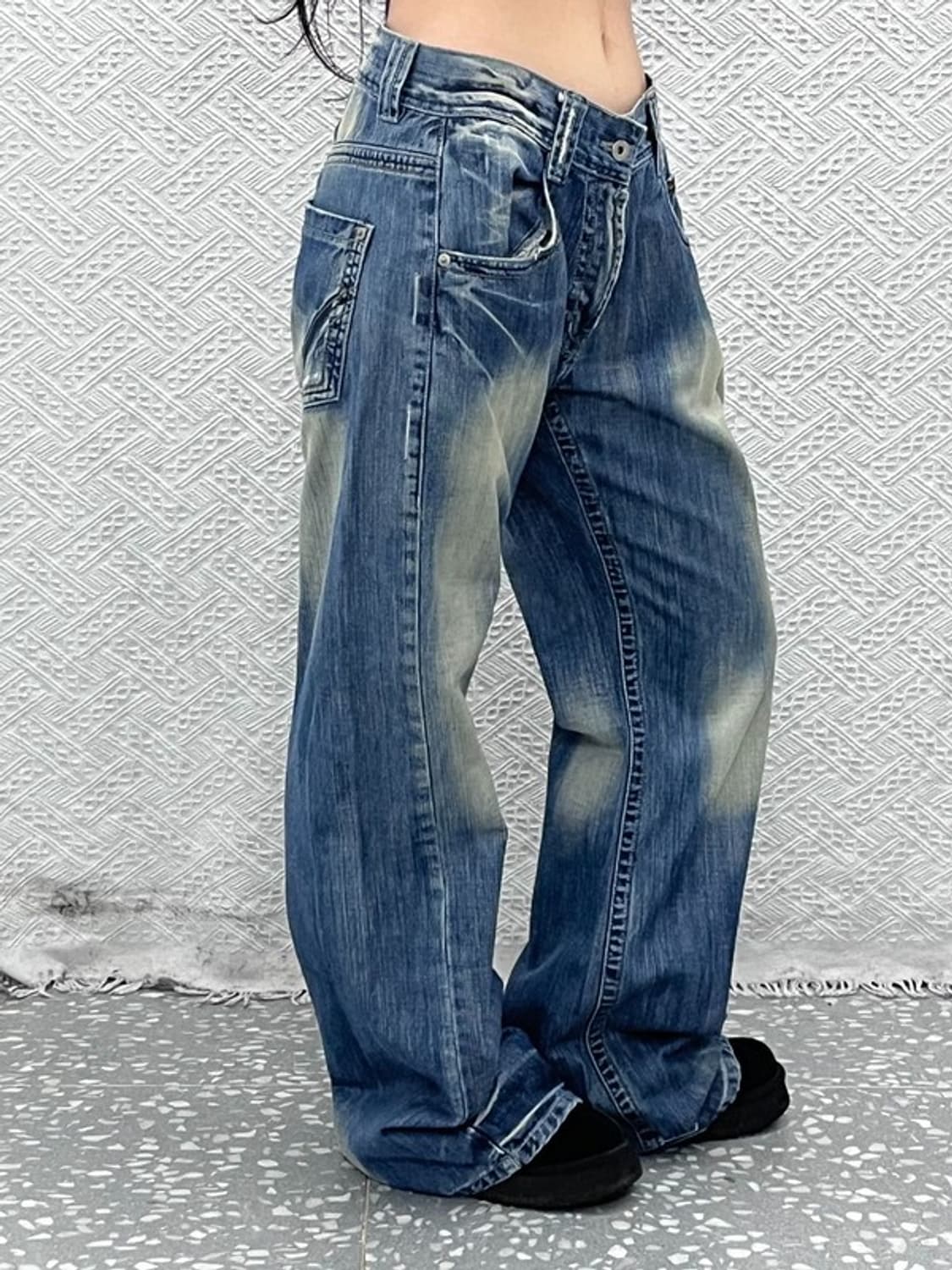 돌체앤가바나 레트로 와이드 부츠컷 데님팬츠 32인치 C10484 상품이미지2