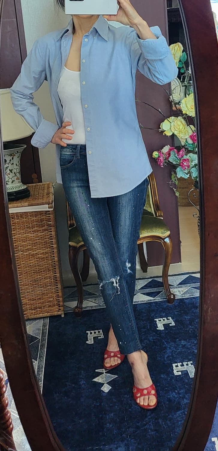 국내택 정품 폴로 랄프로렌 옥스포드 여성 셔츠 상품이미지3