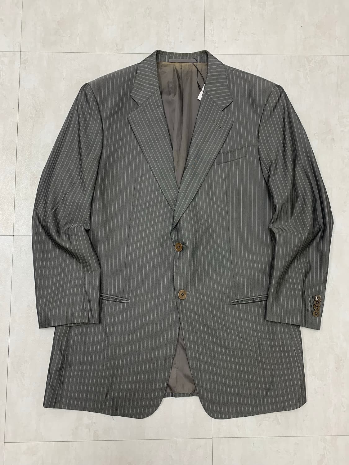 아르마니 그레이 스트라이프 블레이저 #326 상품이미지1