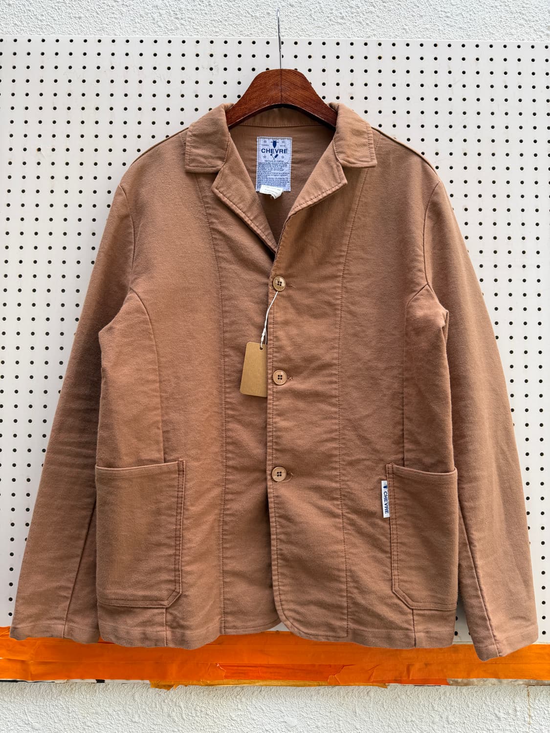 CHEVRE BROWN MOLESKIN 브라운 몰스킨 프렌치 워크자켓 상품이미지1