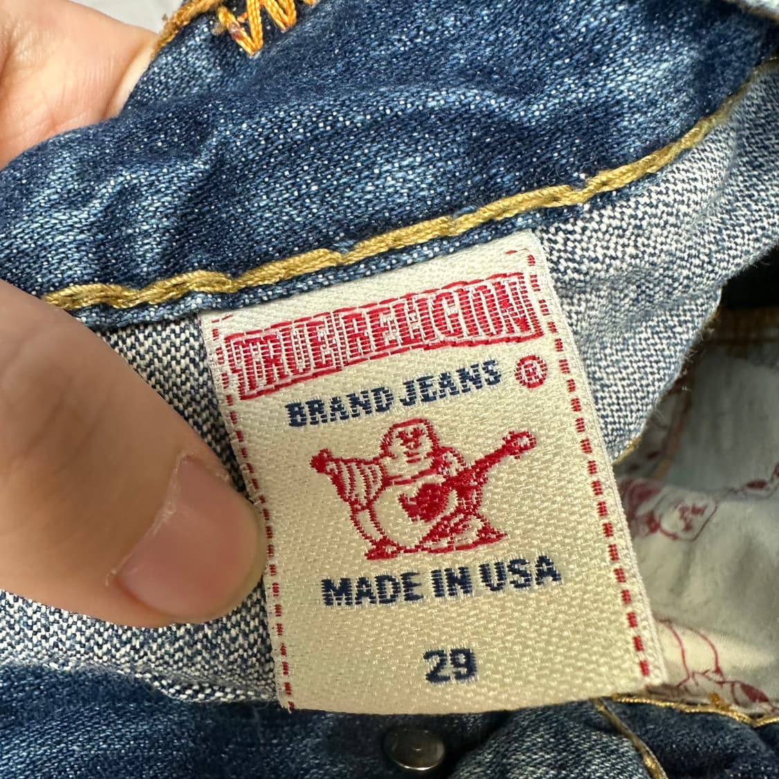 트루릴리전 스티치 조이슈퍼티 워싱데님진 29 상품이미지5