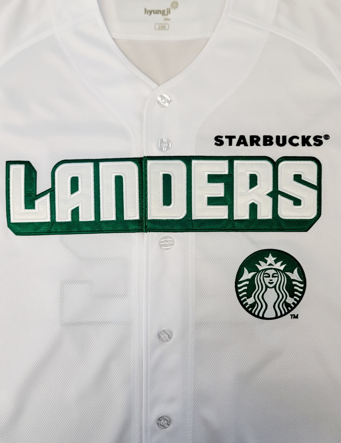 [100.L]SSG랜더스 X 스타벅스 22주년 기념 콜라보 져지(유니폼) 상품이미지7