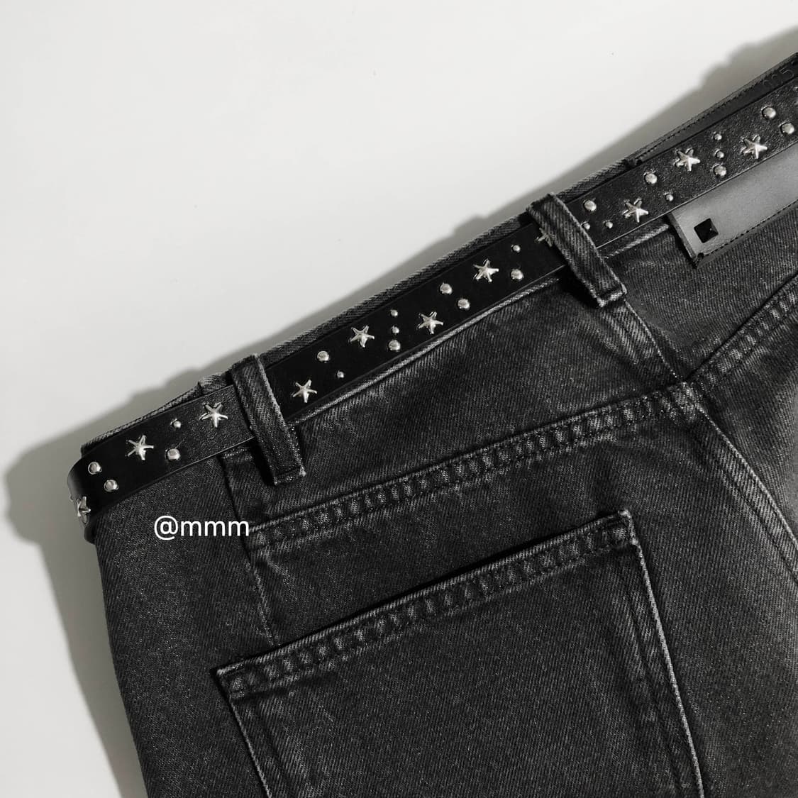 [Unisex] 스타찡 웨스턴 장식 가죽벨트 상품이미지3