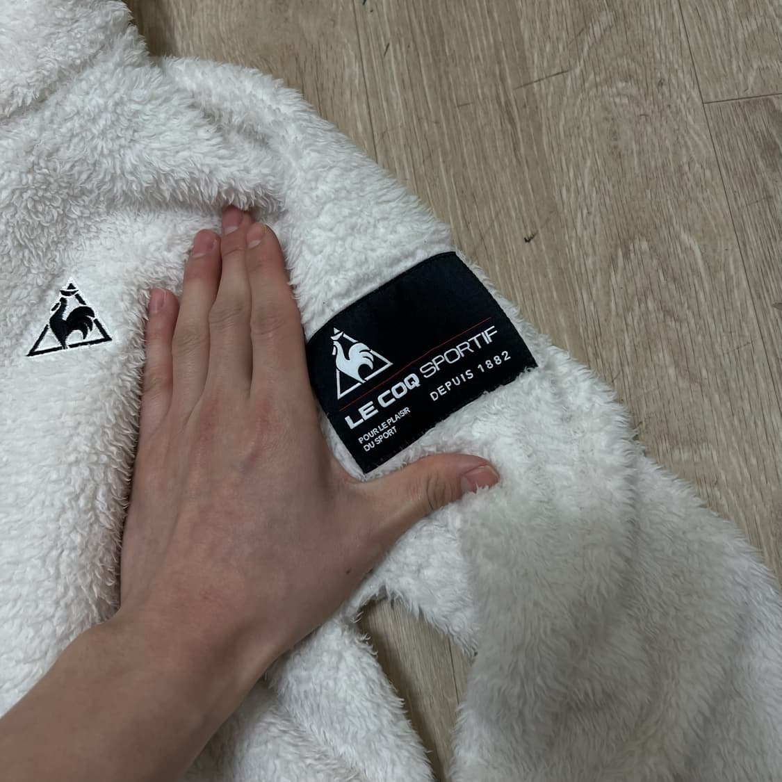 르꼬끄 여성 양털 뽀글이 후리스 자켓 M/90  상품이미지3