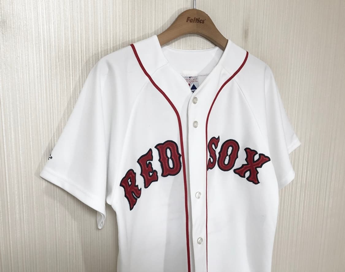 MLB 마제스틱 보스턴레드삭스 올드 홈유니폼/져지 S #34 오티즈 상품이미지5