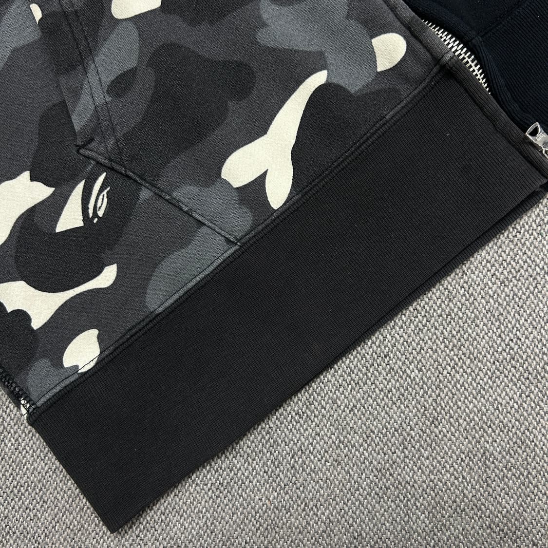 (한글택)베이프 반반 아수라 카모 샤크 후드집업(2XL) 상품이미지2