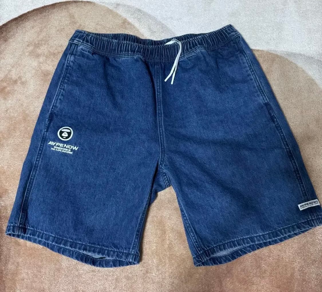 베이프 에이프 데님 반비지(밴딩) 상품이미지1