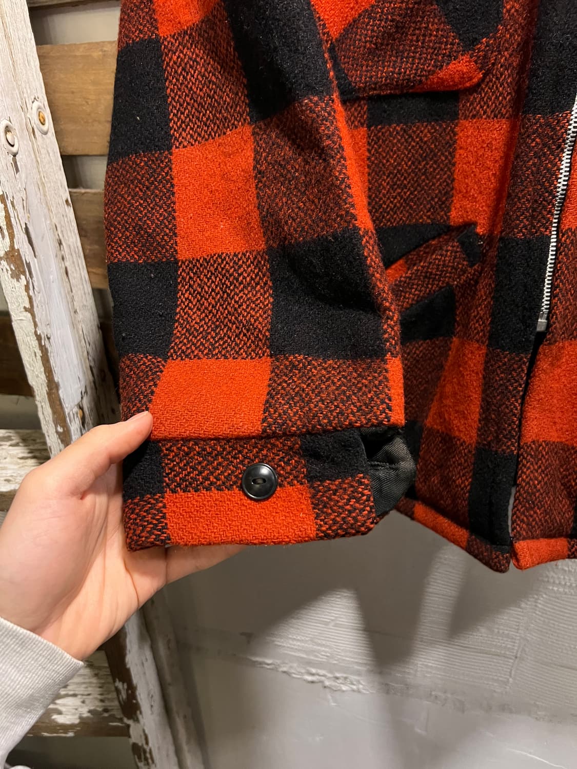 [L]7~80's USA 빈티지 매키노 울 크루저 헌팅 자켓 상품이미지5