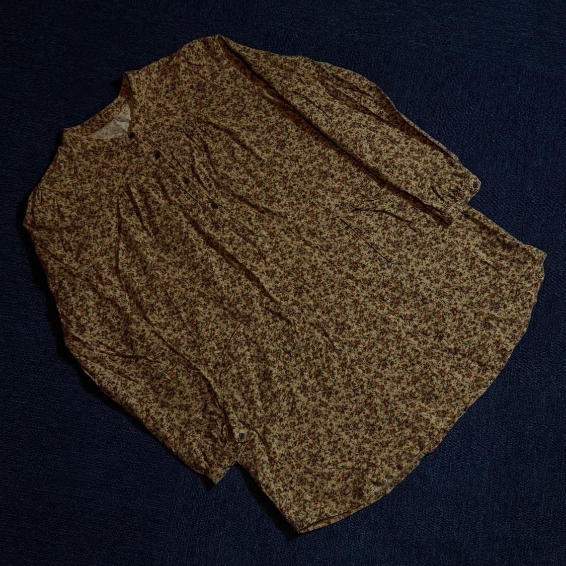 모리걸 플라워패턴 긴팔 원피스 상품이미지1