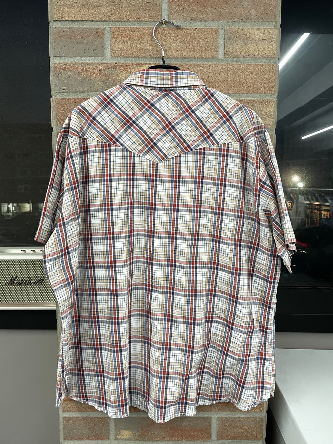 랭글러 웨스턴 체크 반팔 셔츠  상품이미지8