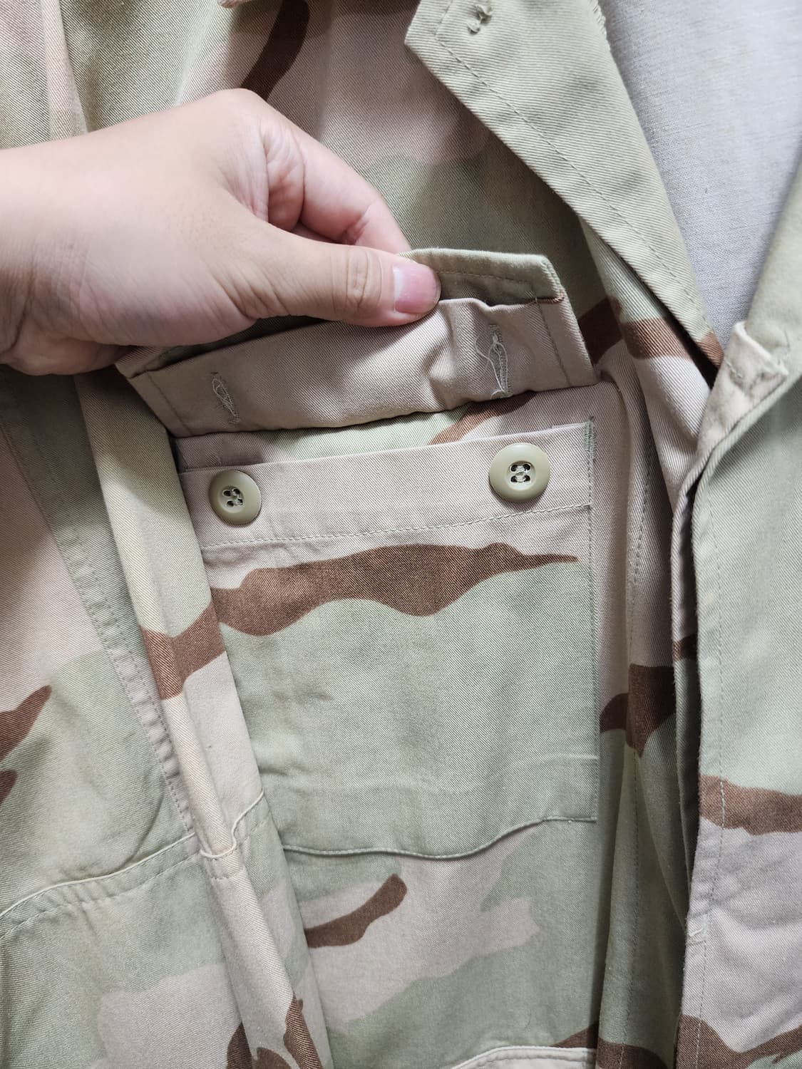 US ARMY 미군 데저트 밀리터리 셔츠 상품이미지4
