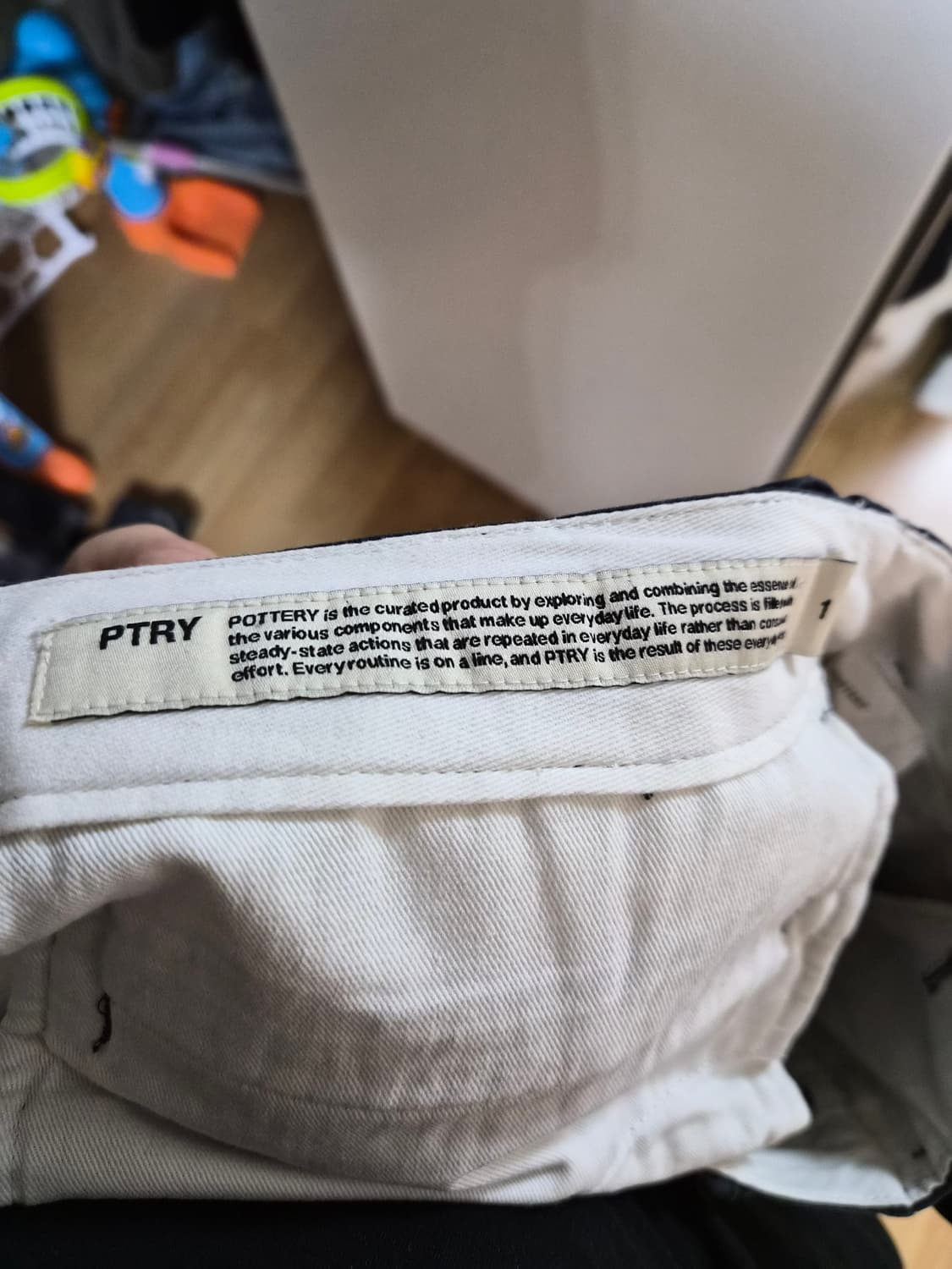 포터리 가먼트 워시드 카고팬츠 다크네이비 1사이즈 상품이미지5