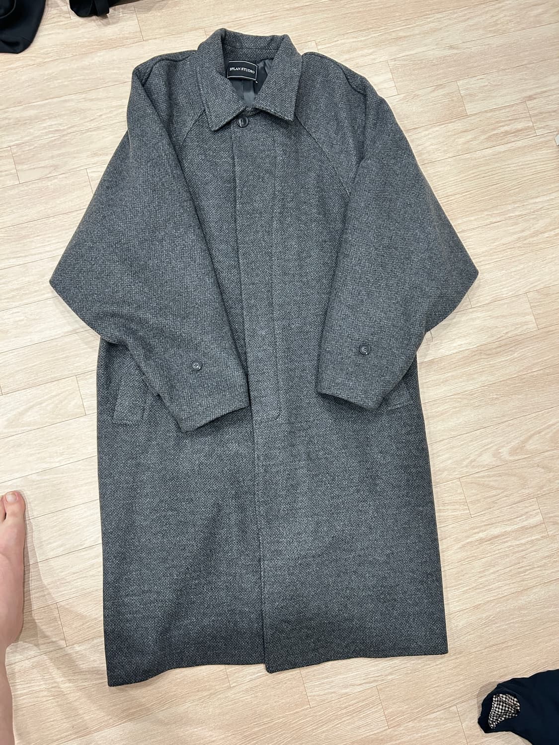 투플랜 로브 발마칸 코트 차콜 L 상품이미지9