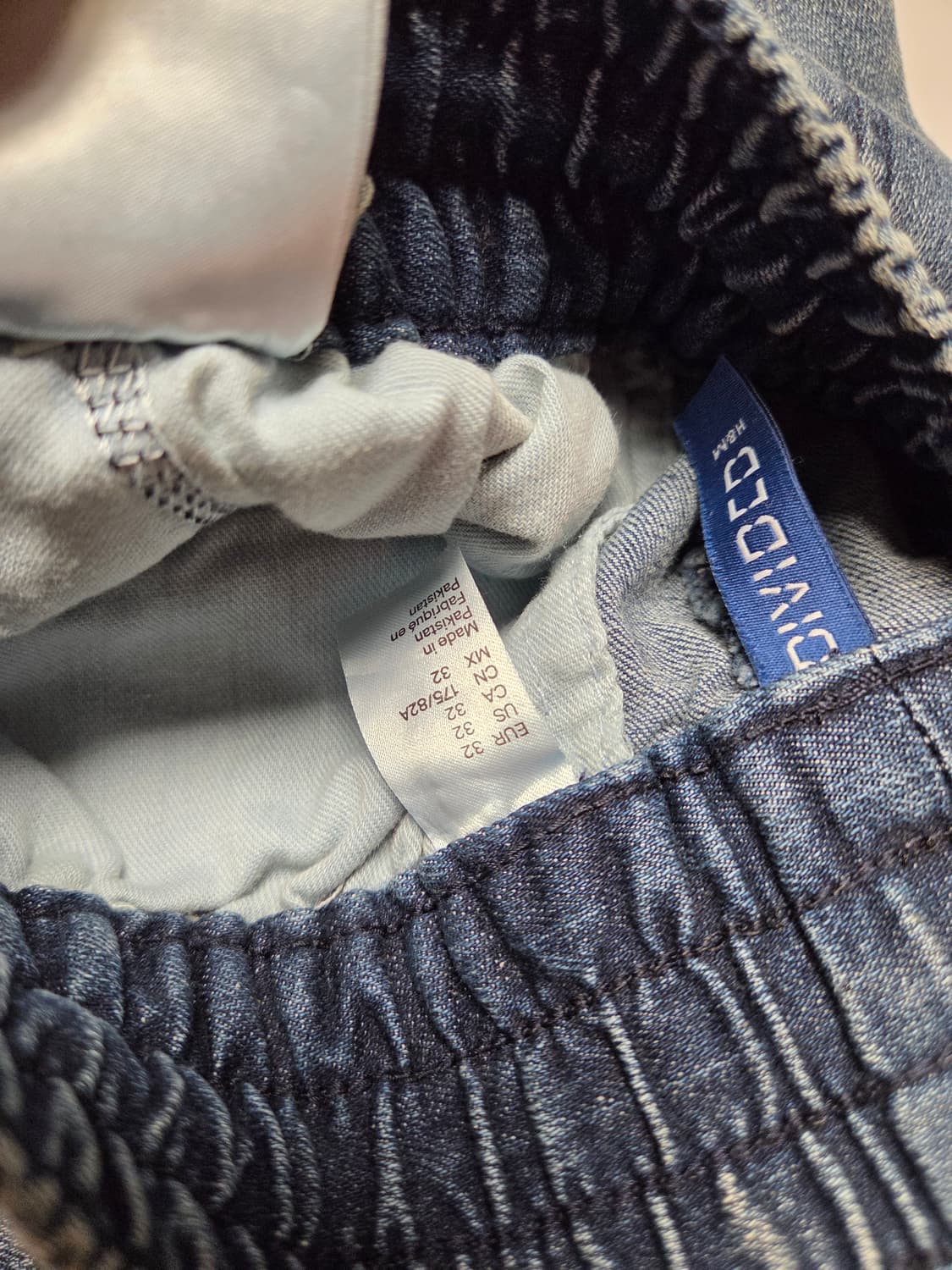 H&M 디바이디드 셔링 데님 조거팬츠 32사이즈 상품이미지6