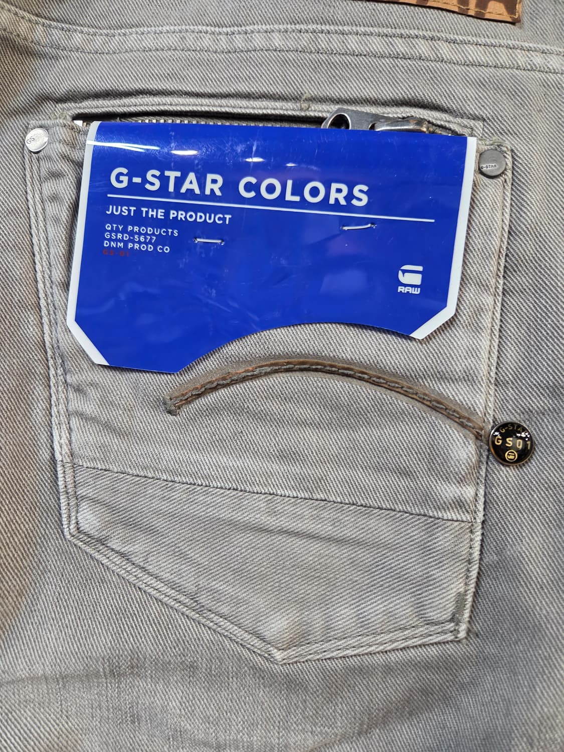 G스타 raw 데님 청바지 그레이진(W33/L34) 상품이미지6