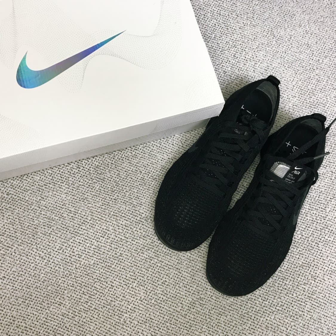 나이키 에어 베이퍼맥스 플라이니트3.0 트리플블랙 260 상품이미지4