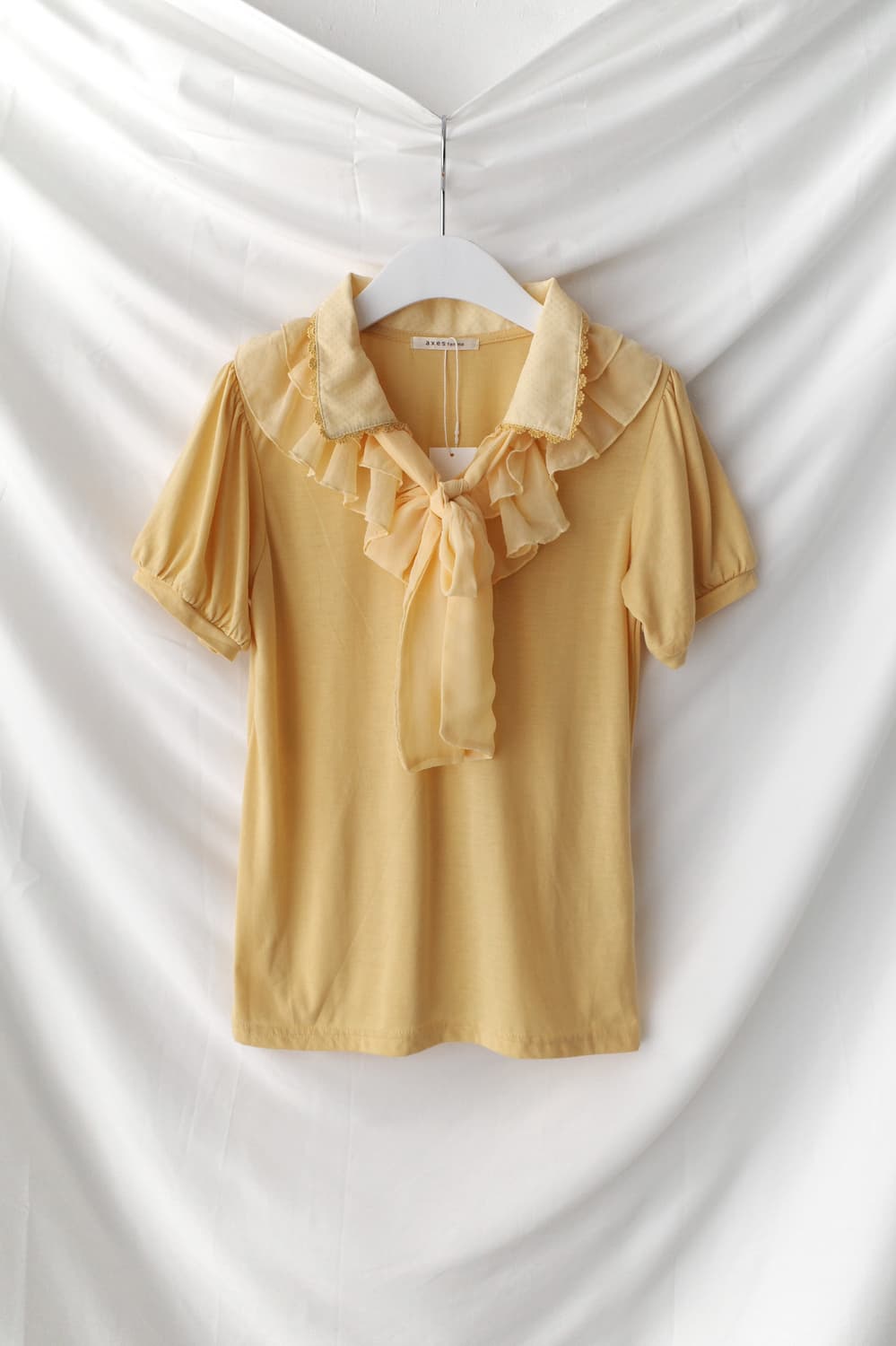 axes femme) frill ribbon half T  상품이미지1