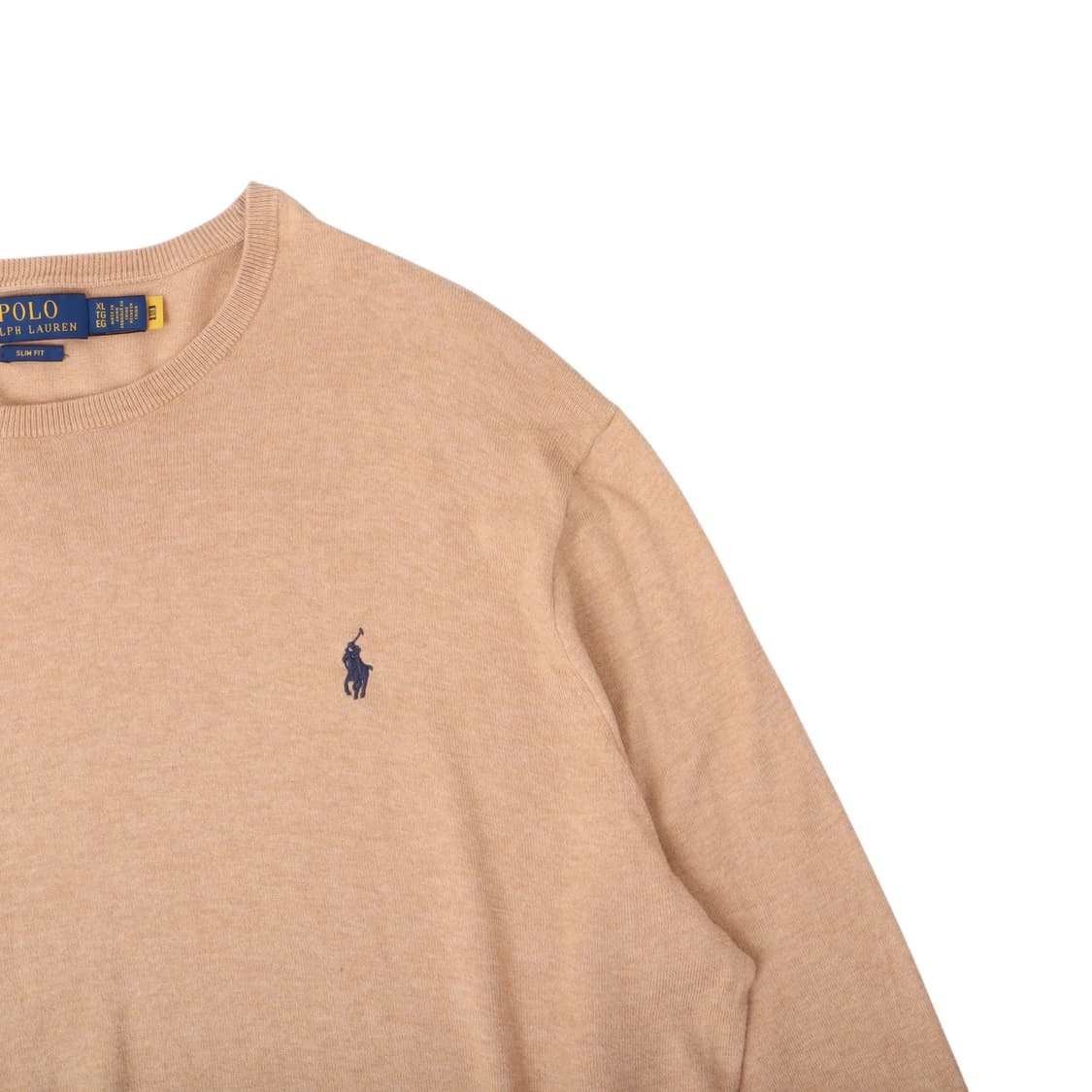 폴로 랄프로렌 qr 베이지 라운드 니트 상품이미지3