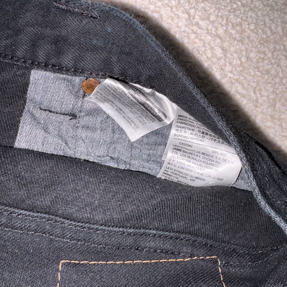 [36] 리바이스 501 블랙 진  상품이미지4