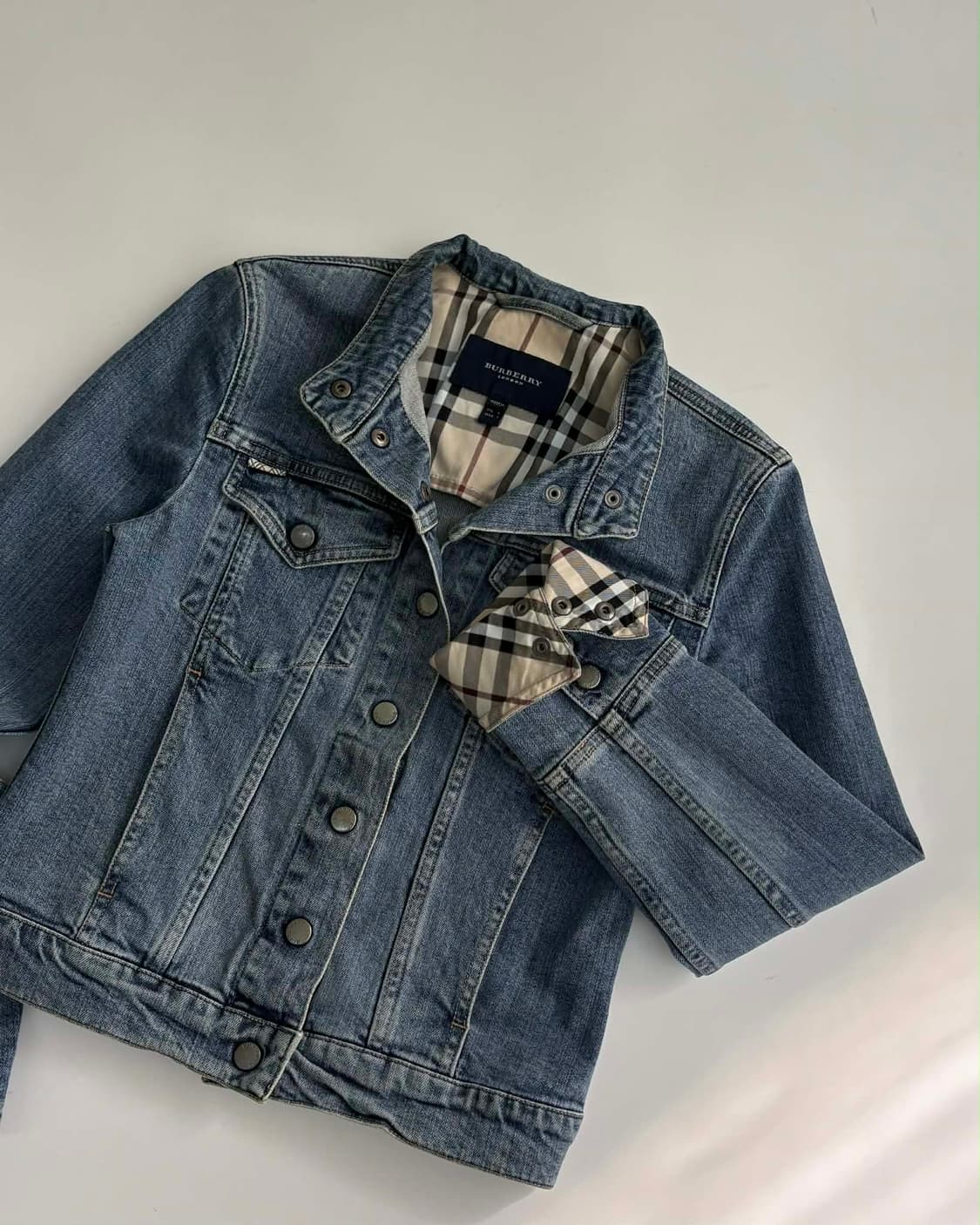 [4] 버버리 런던 노바체크 여성 데님 자켓 상품이미지1