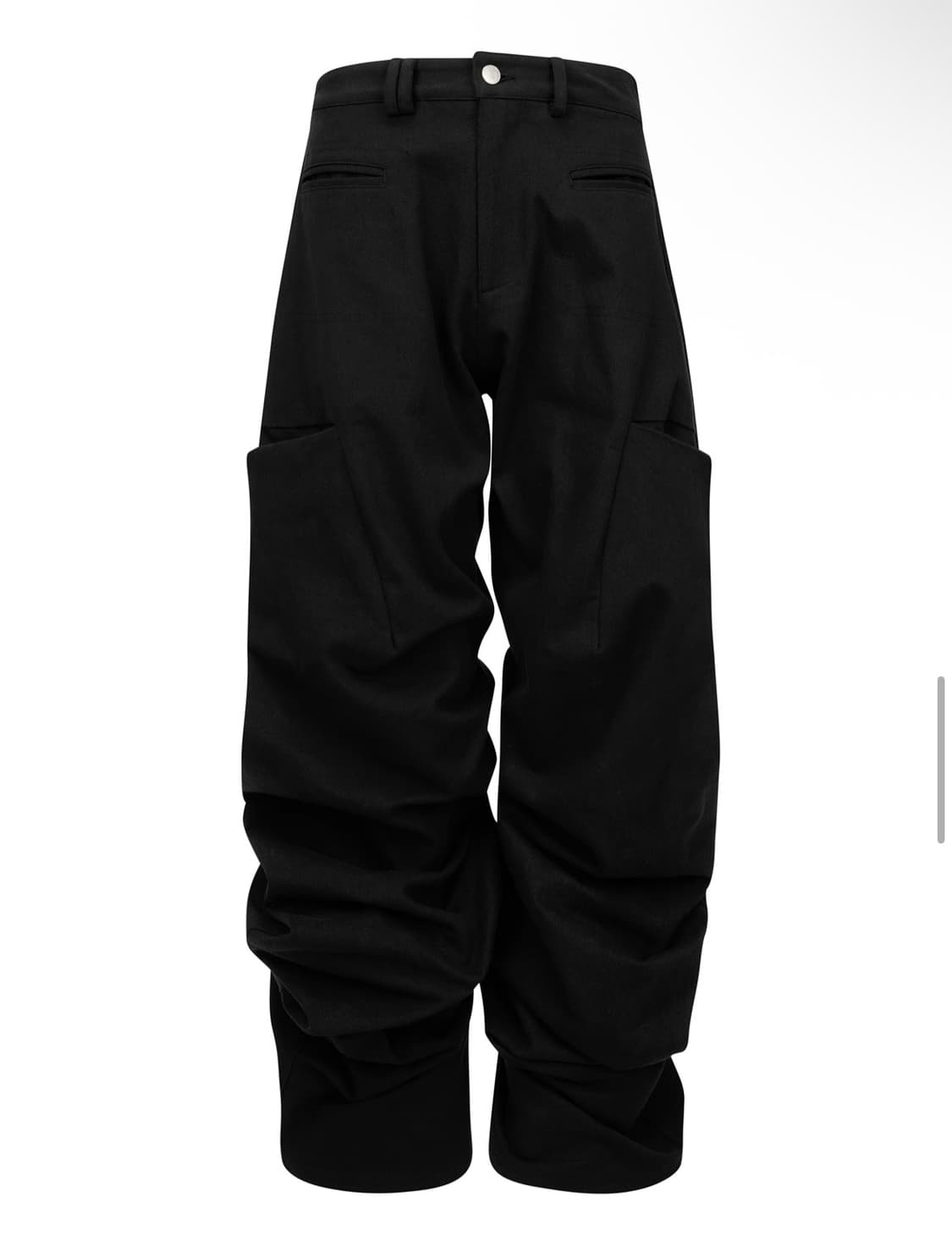 PINTUCK WIDE PANTS (UNISEX) BLACK 상품이미지2