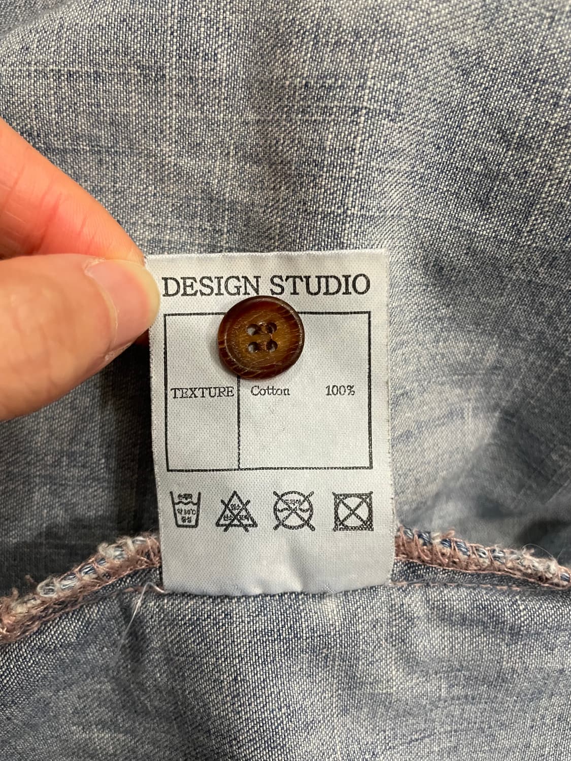 마뗑킴 워시드 오버핏 데님 셔츠 상품이미지9