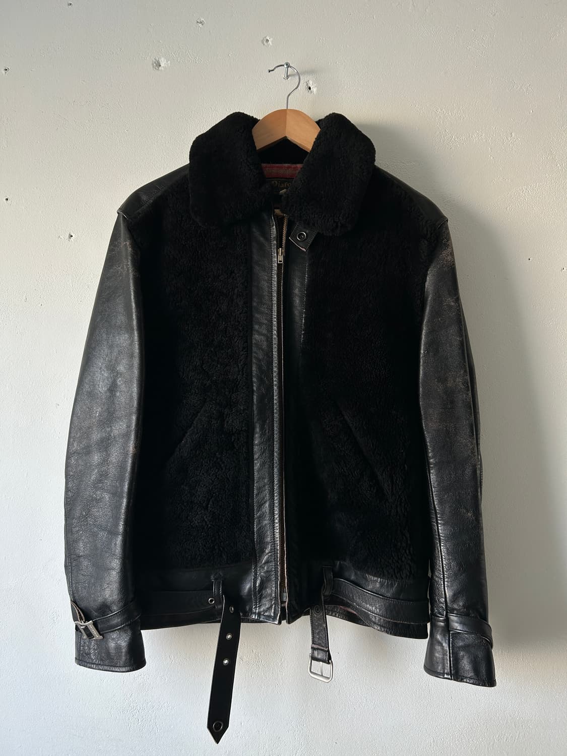 디아프바인 그리즐리 레더 자켓 블랙 / M 상품이미지1