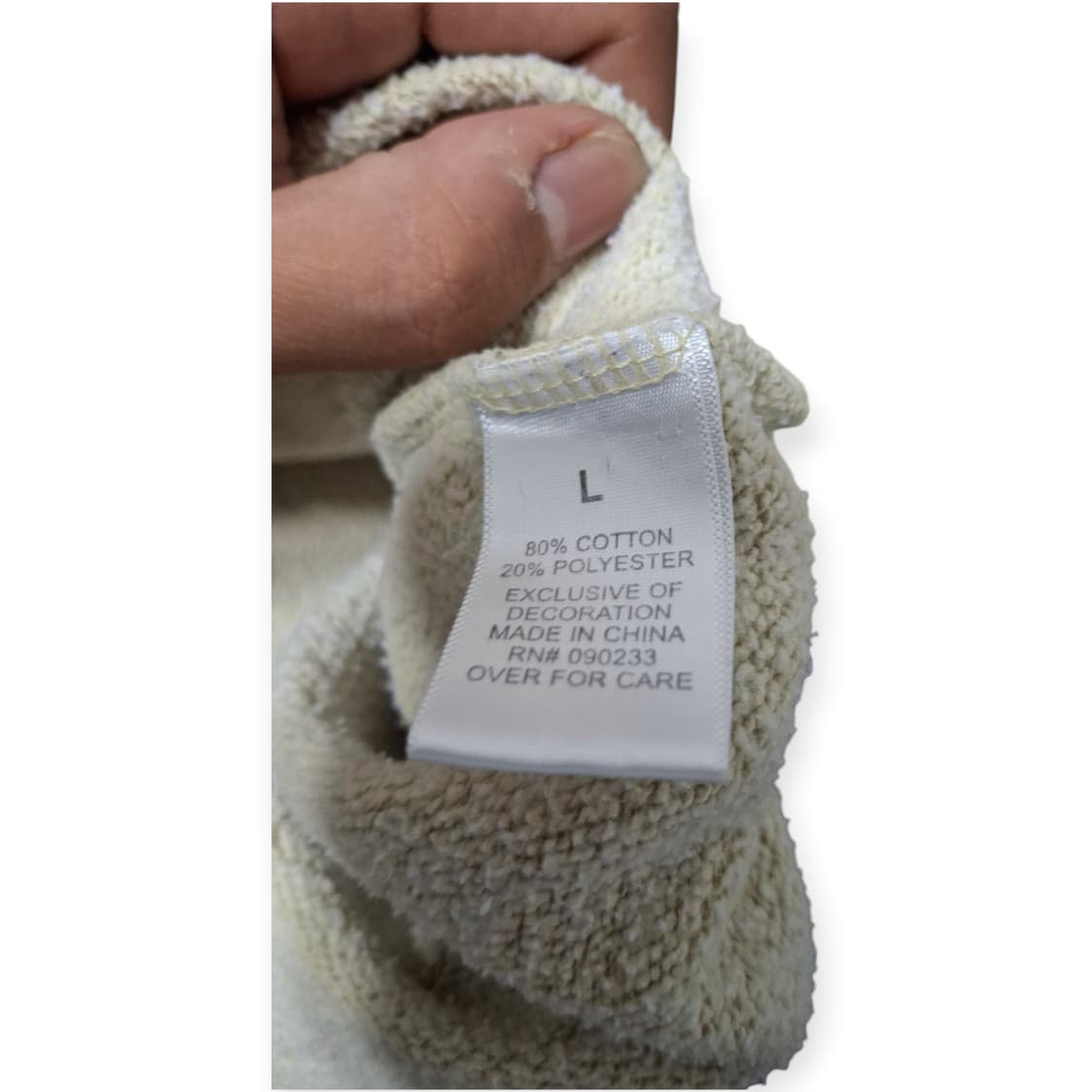 L)ESSENTIALS Fear of God 에센셜 후드 크림 베이지 오 상품이미지4
