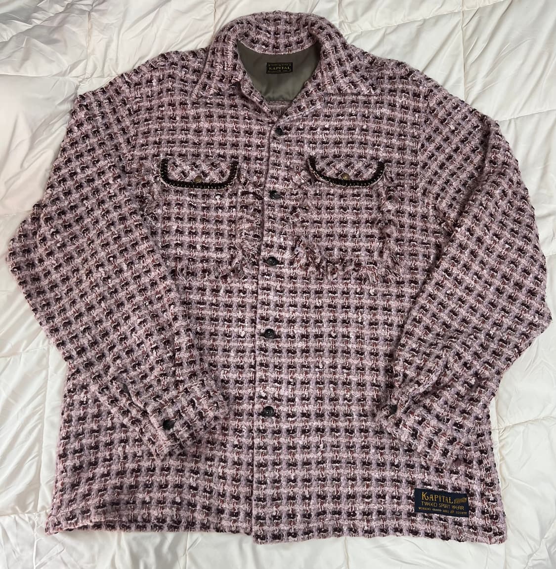 [4사이즈,XL] 캐피탈 트위드 셔츠 상품이미지1