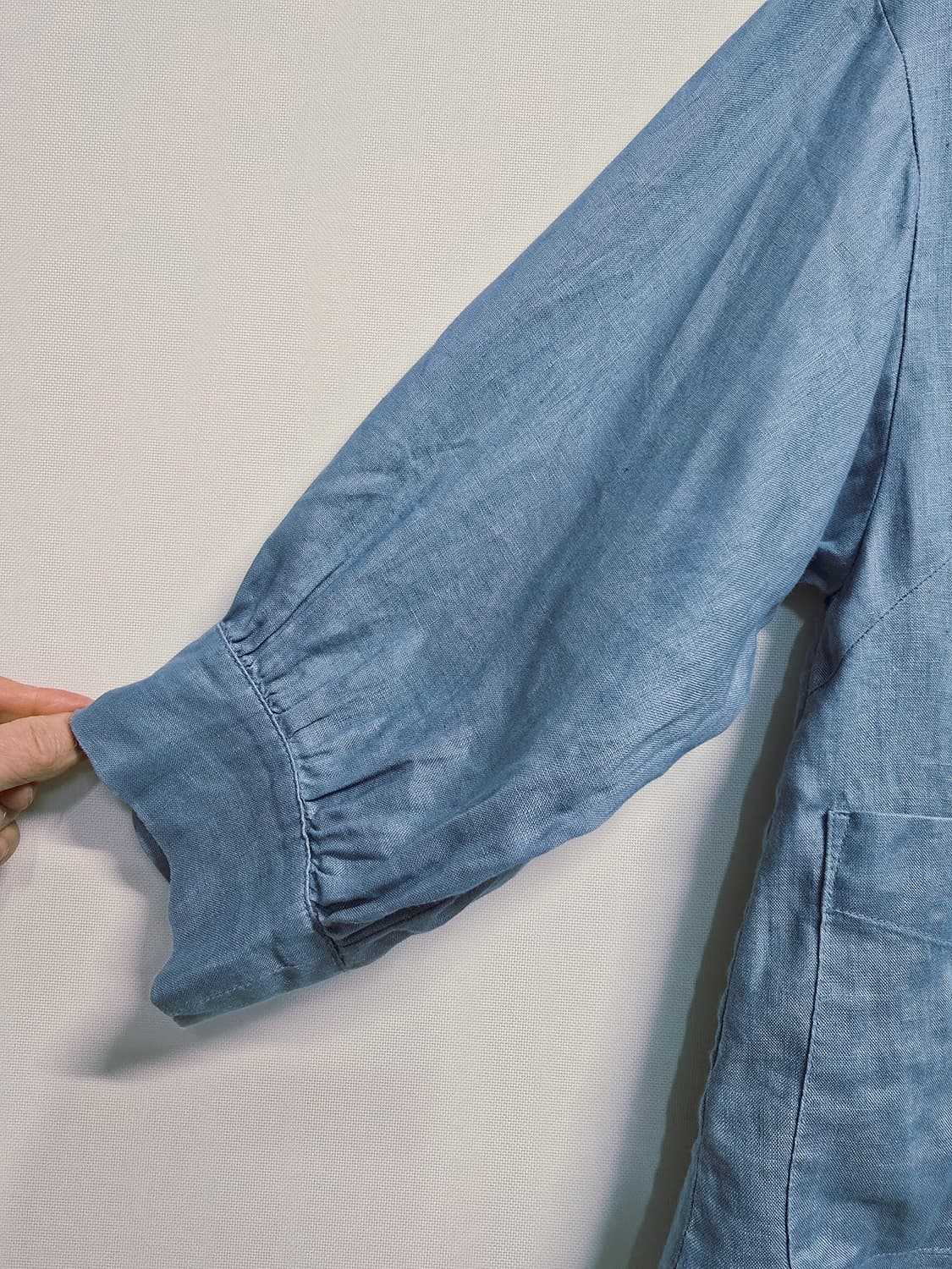 지스튜디오  블루 린넨 자켓 66 상품이미지4