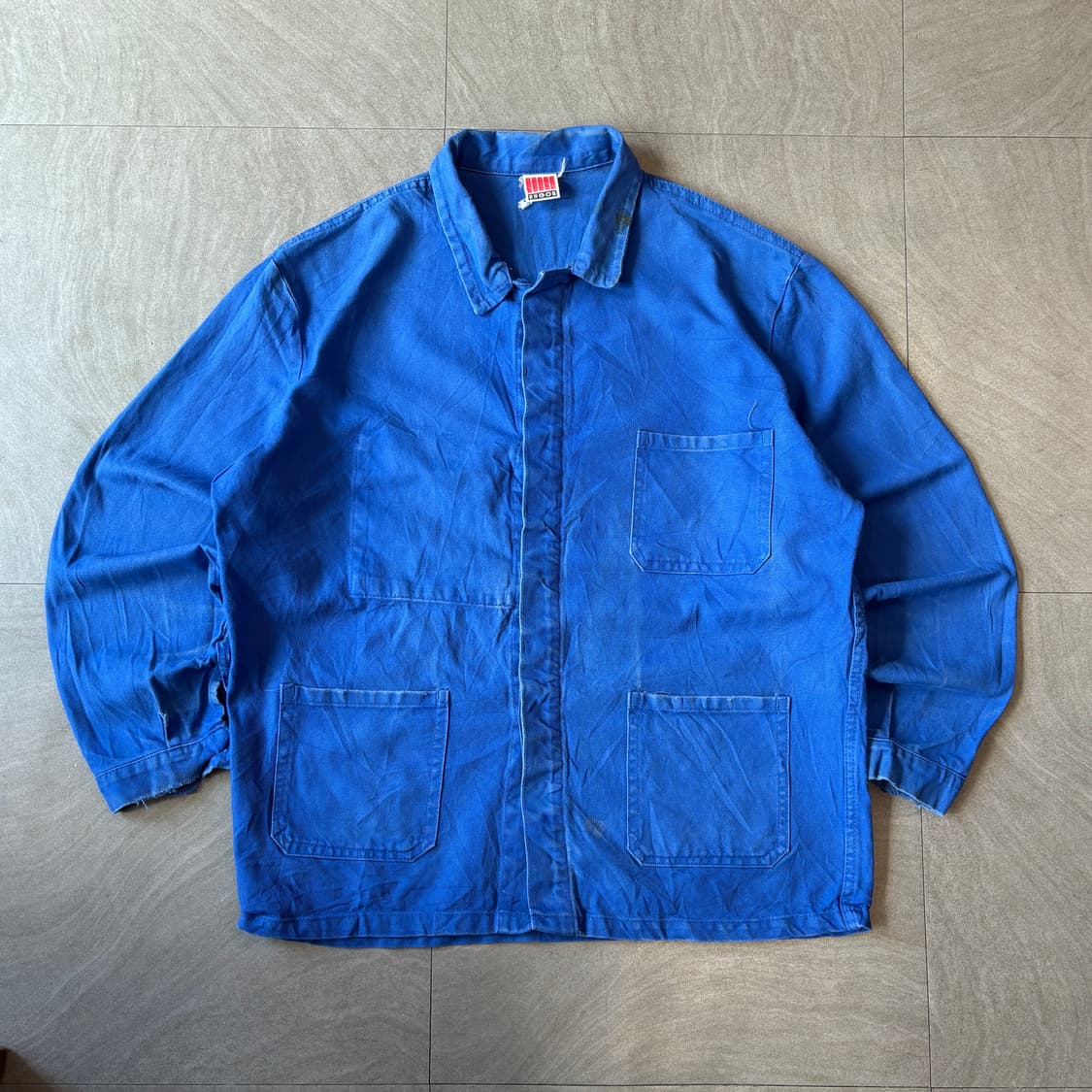 90s 90년대 빈티지 프랑스 생산 프렌치 워크 자켓 상품이미지1