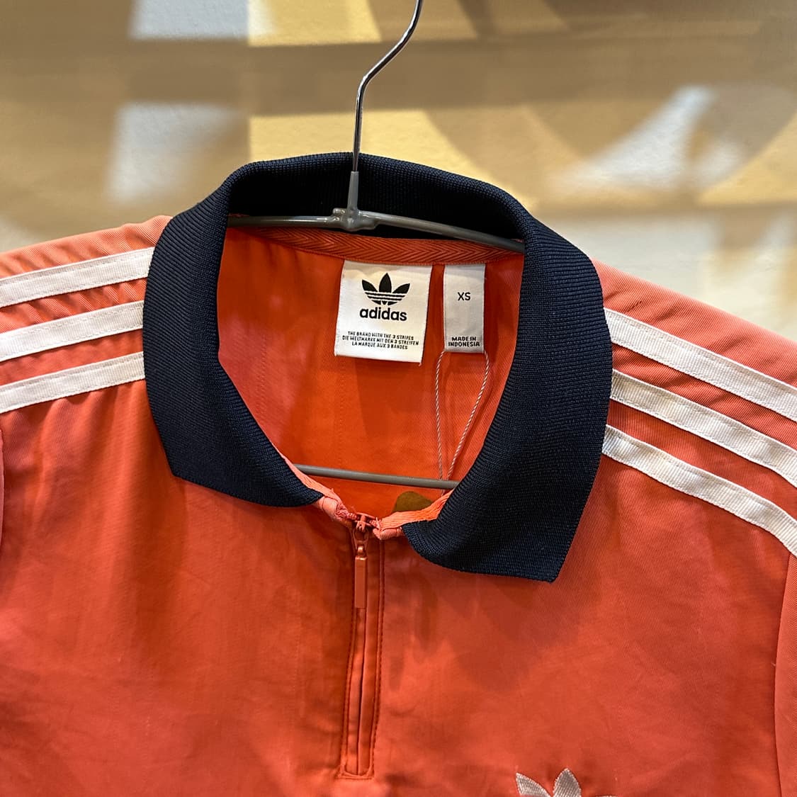 아디다스 삼선 반집업 반팔 티셔츠 XS  상품이미지2