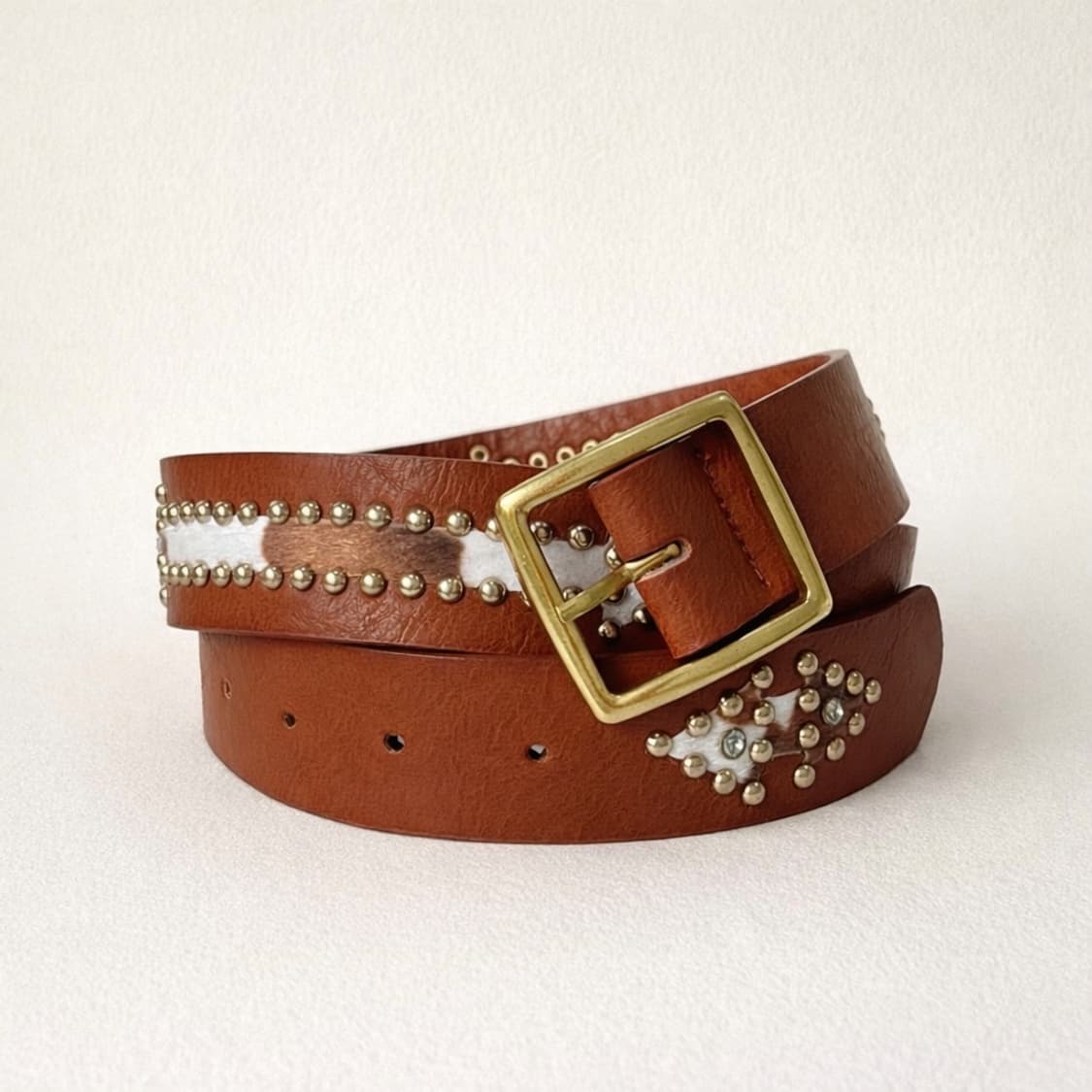 스터드 호피 웨스턴 벨트 상품이미지2
