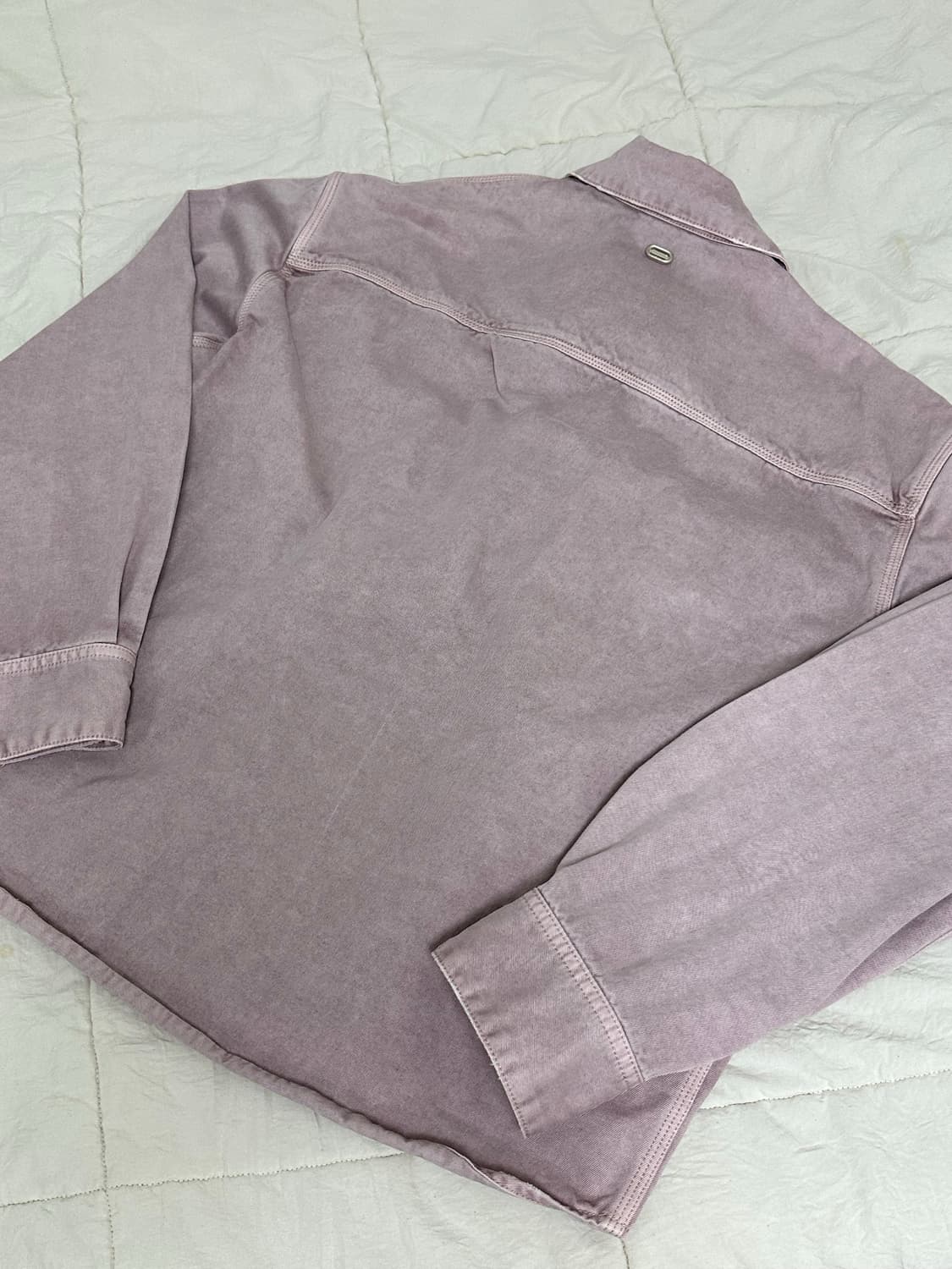 솔리드옴므 워싱 데님  셔츠 트리커 자켓 라지 상품이미지10