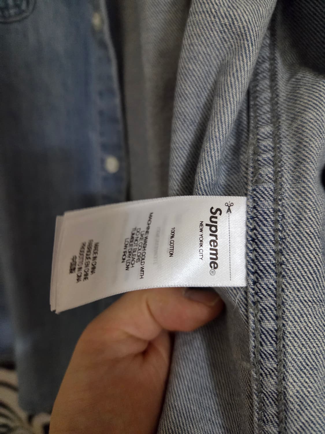 슈프림 데님 페인터 반팔 셔츠 상품이미지4