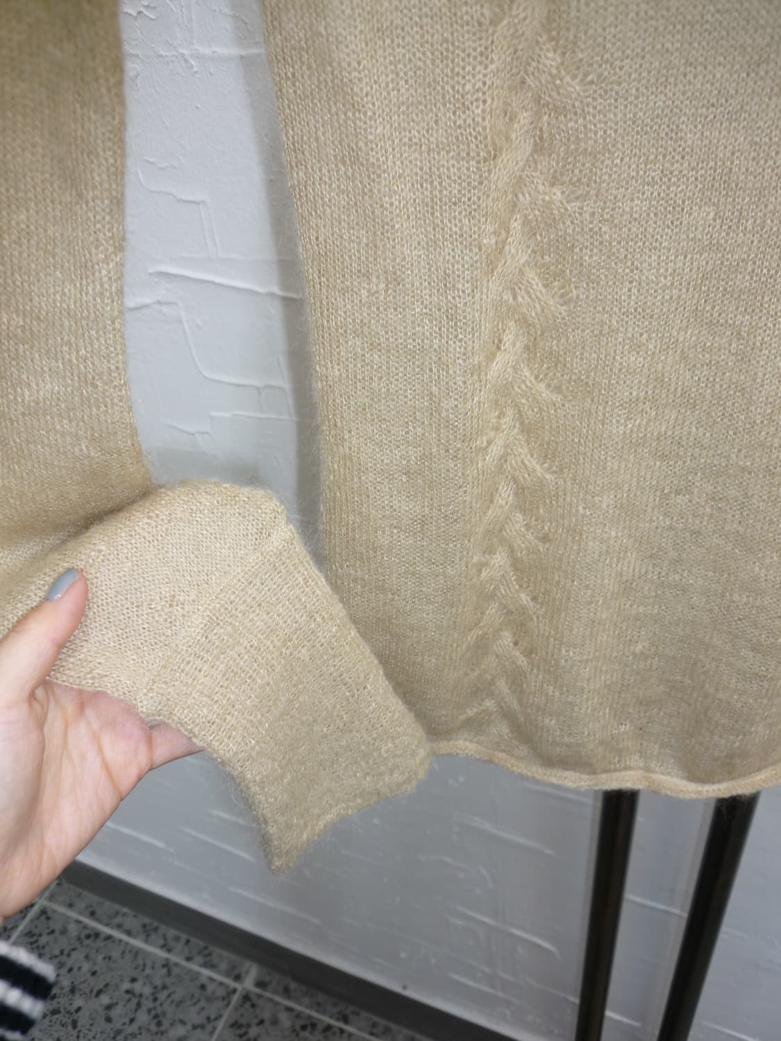 drape neck knit 상품이미지2