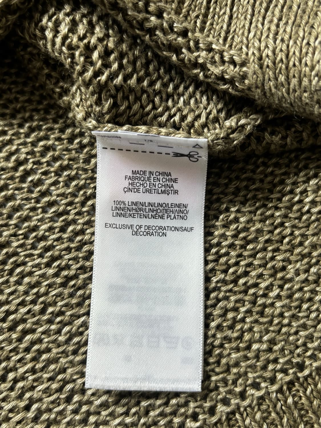 Polo 폴로 랄프로렌 카키 컬러 아일렛 린넨 니트 상품이미지10