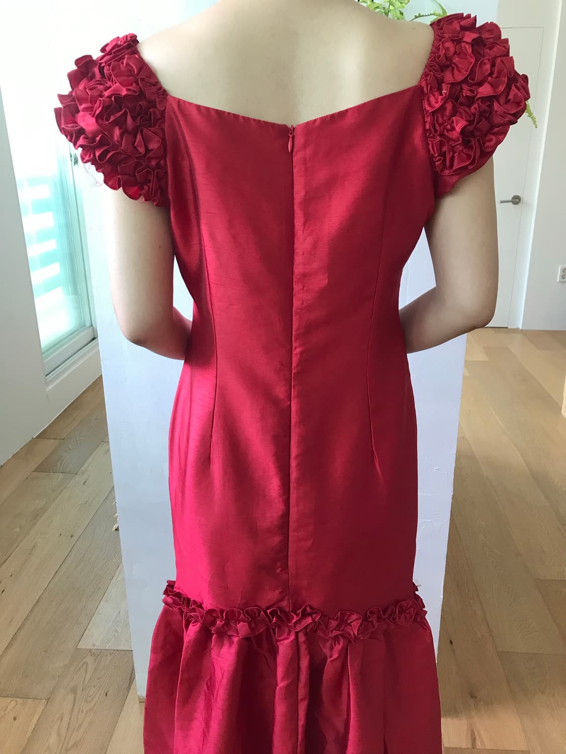 vintage red frill dress 상품이미지9