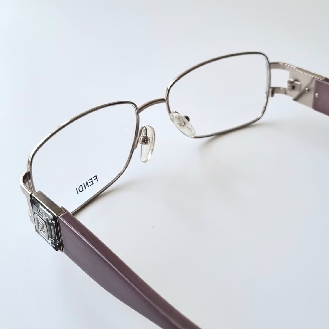 데드스탁 [정품] 펜디(FENDI) 메탈릭 골드 & 브라운 콤비 안경테 상품이미지6