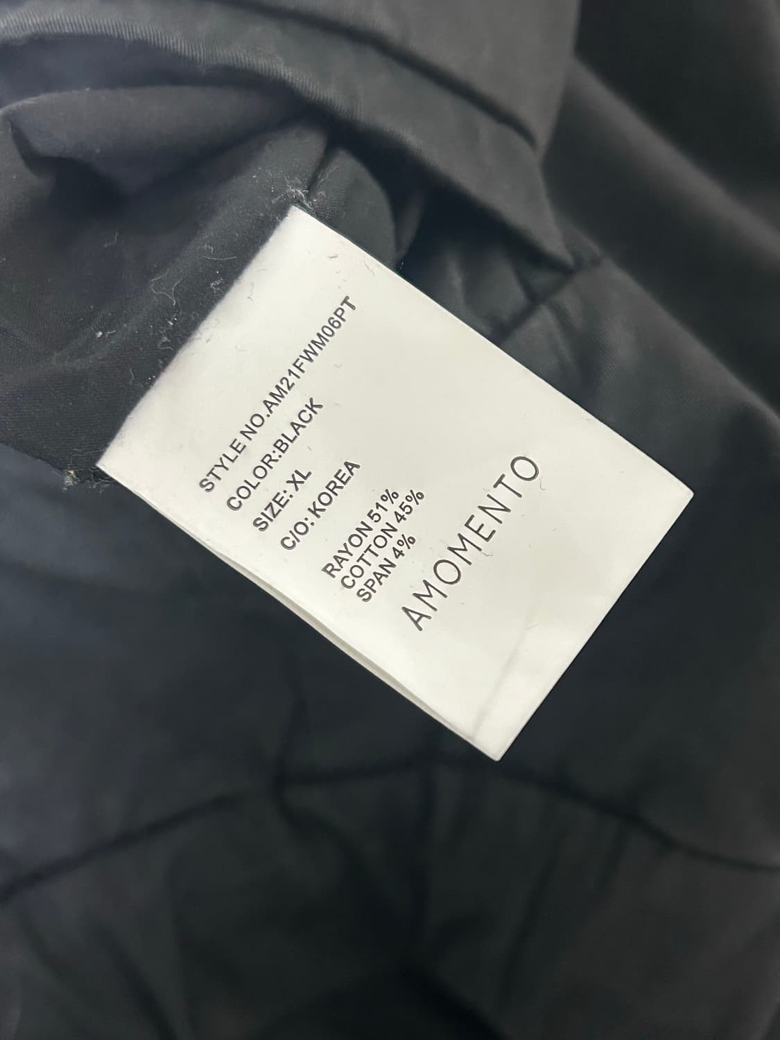 Amomento 투턱 와이드 코튼 팬츠 XL 상품이미지4