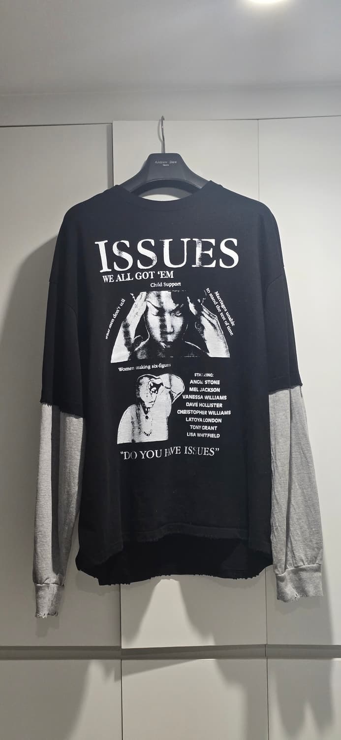 영재 유어너스 이슈 레이어드 롱 슬리브 블랙 상품이미지2