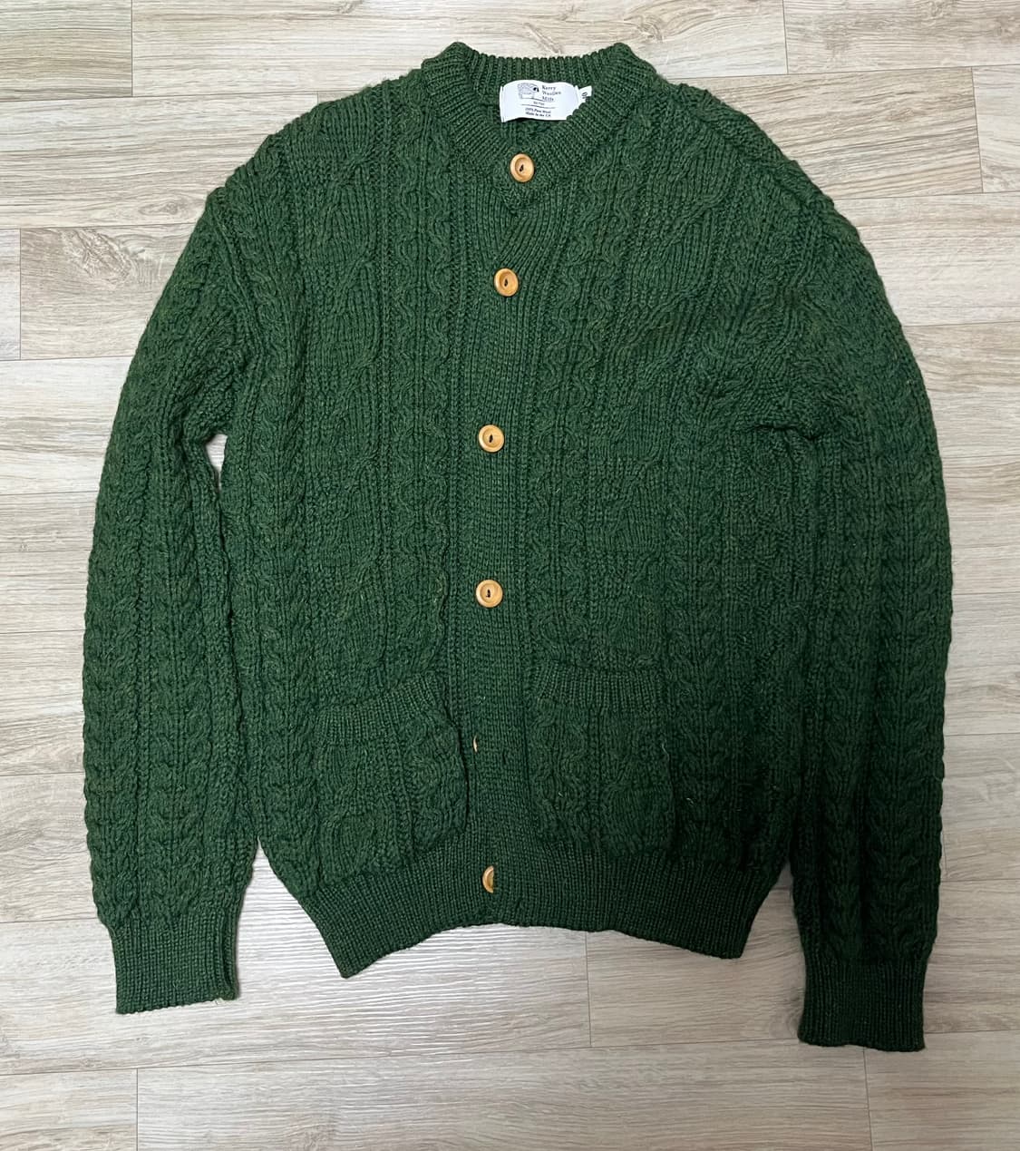 영국산 케리울른밀즈 멜란지 퓨어 울 가디건 40사이즈 상품이미지1