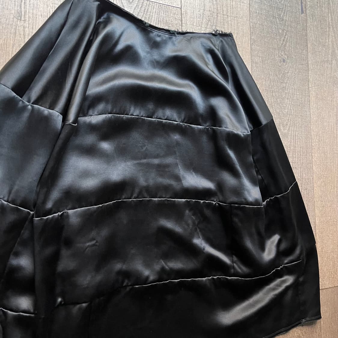 Satin Patchwork Transformed Skirt 상품이미지4