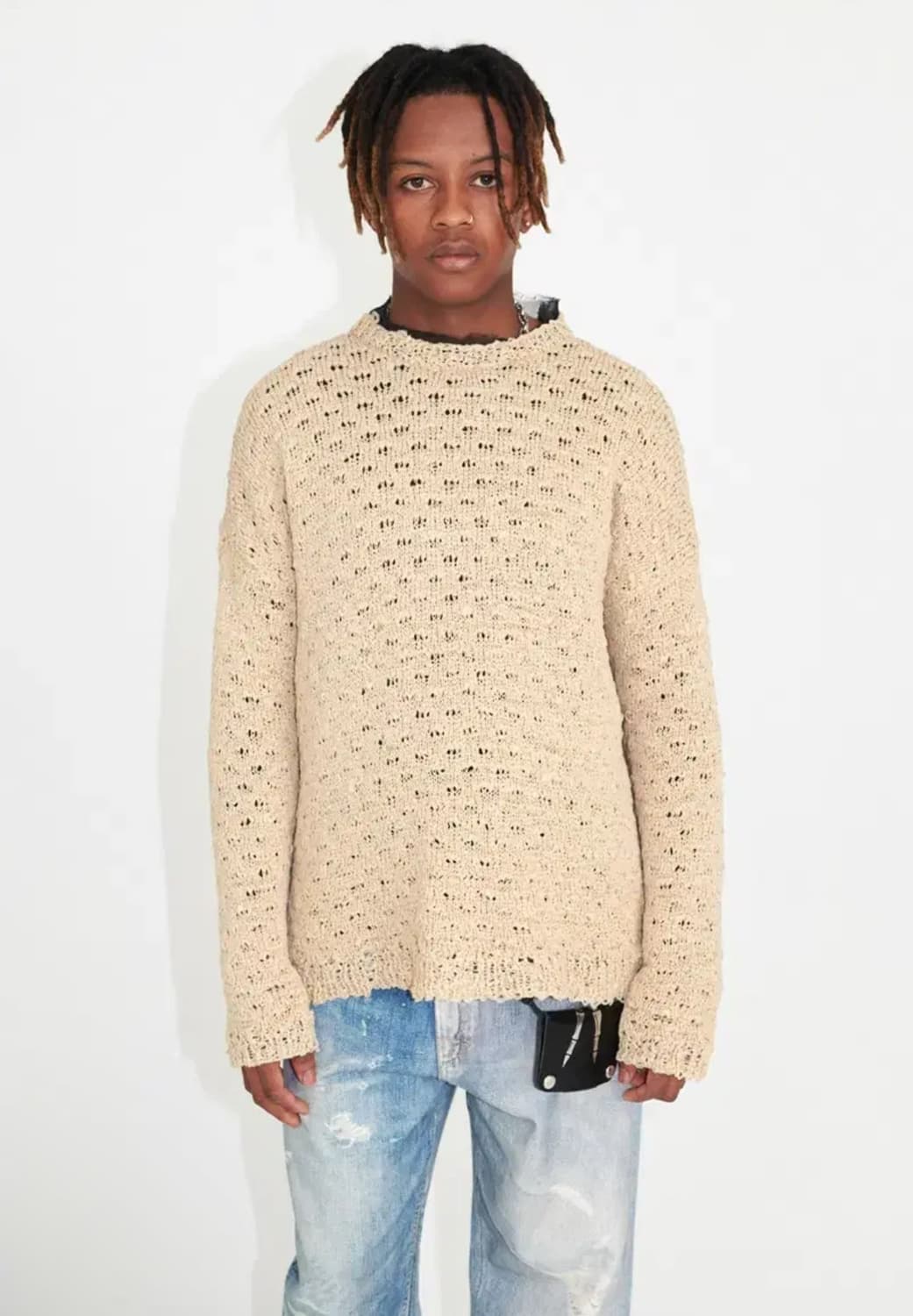 아워레가시 팝오버 라운드넥 니트 50 상품이미지1