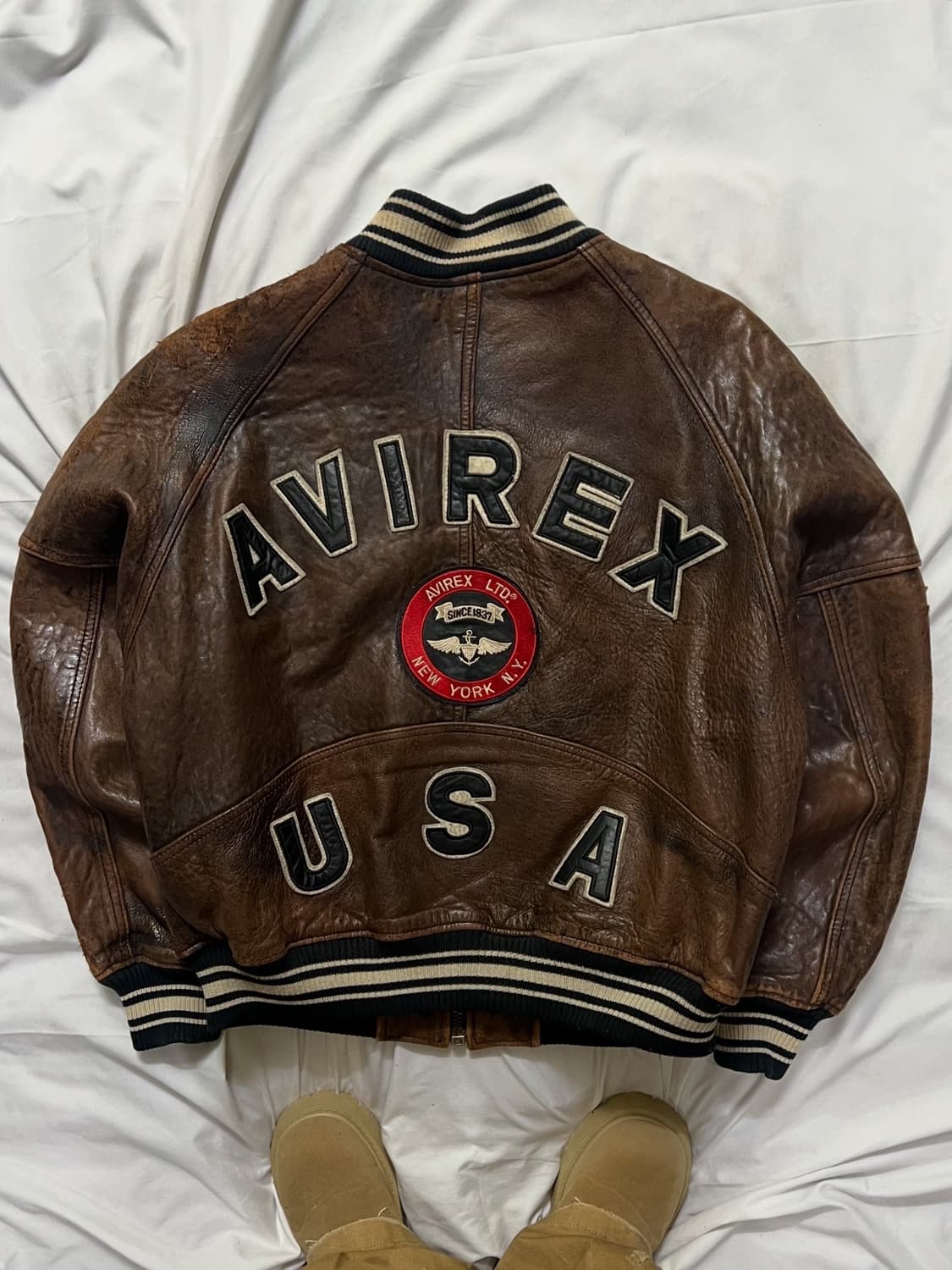 아비렉스 아이콘 가죽자켓 상품이미지1