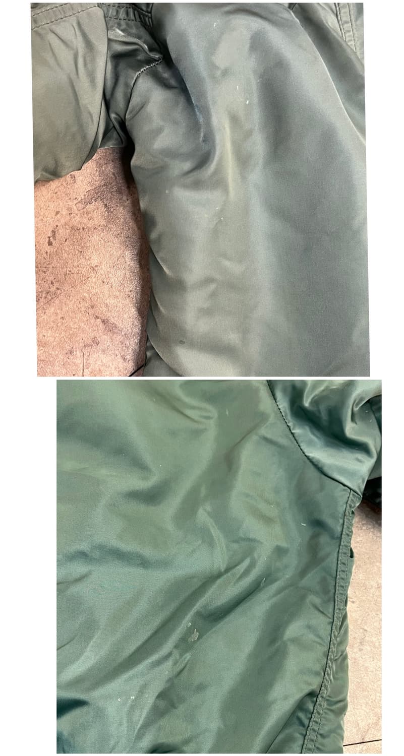 알파인더스트리 B—15D 플라이트 자켓 카키 M #csz3821 상품이미지7