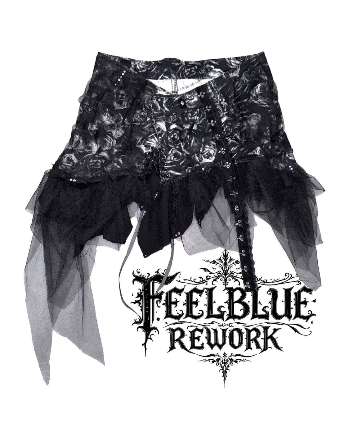 FEELBLUE REWORK 023 – Eclipse Rose Skirt 상품이미지3