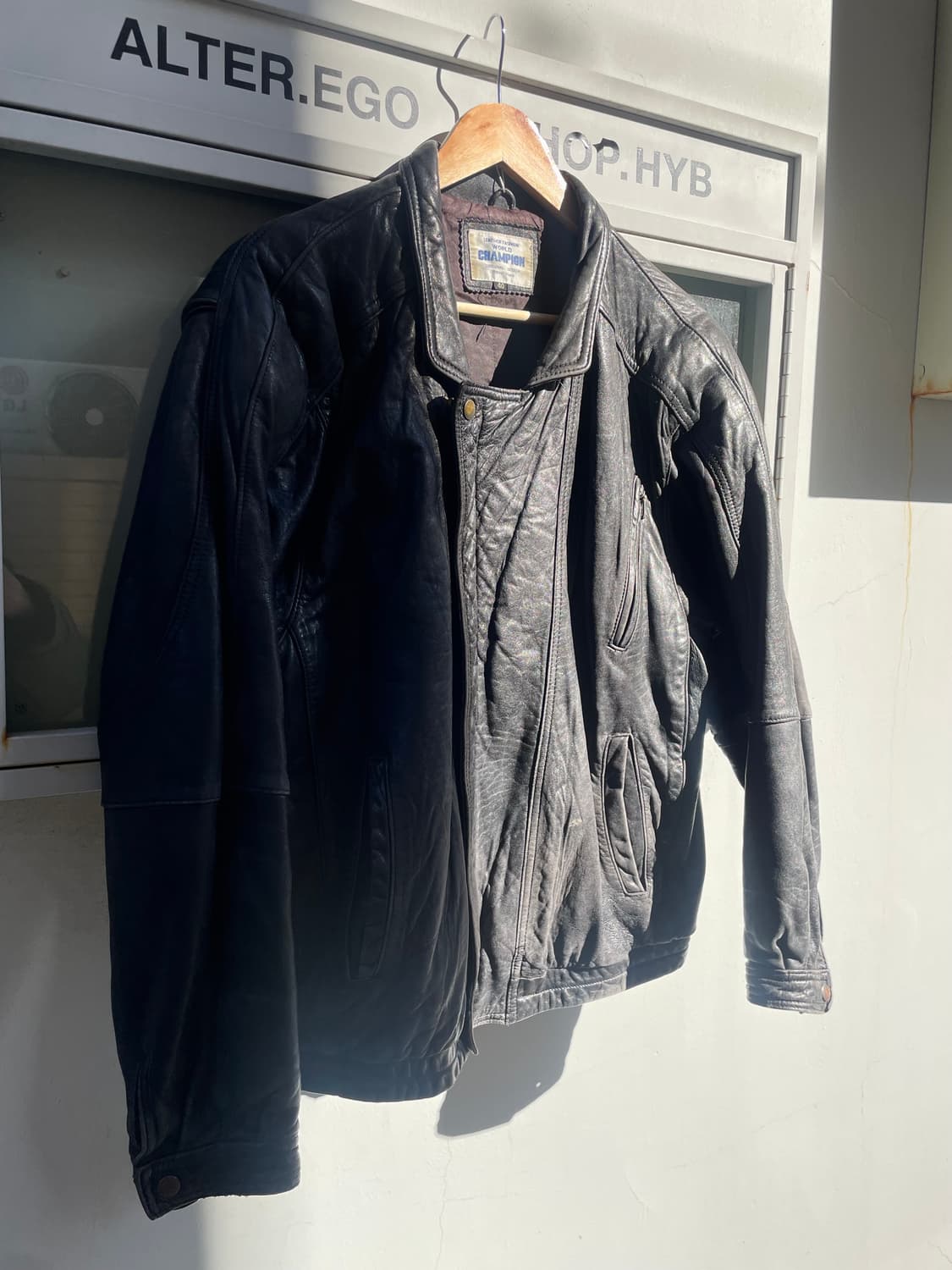 Vintage Leather Racer Jacket 상품이미지3