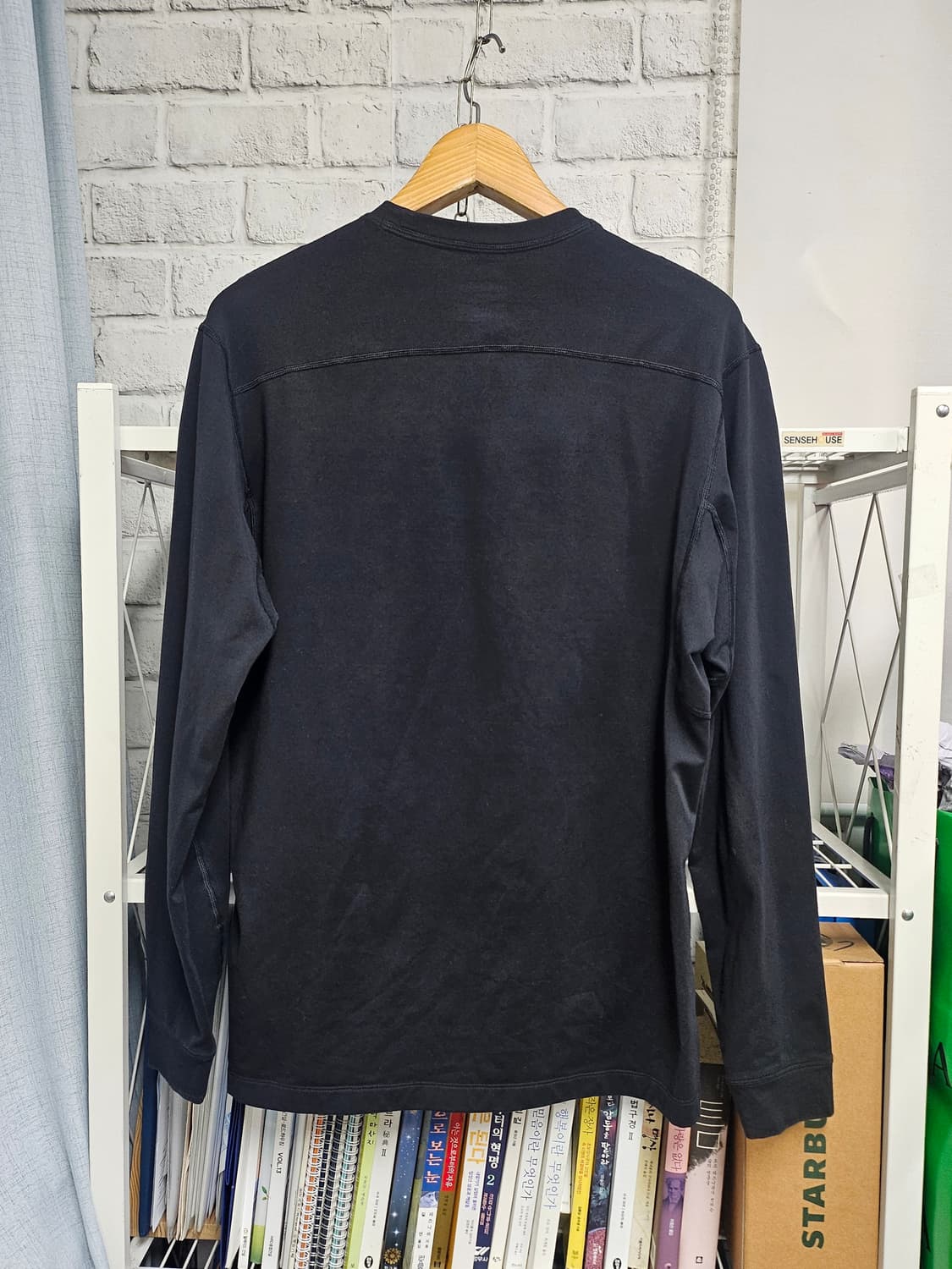 아크테릭스 남성 긴팔 티셔츠 100 라운드 지퍼 블랙 MM07 상품이미지4