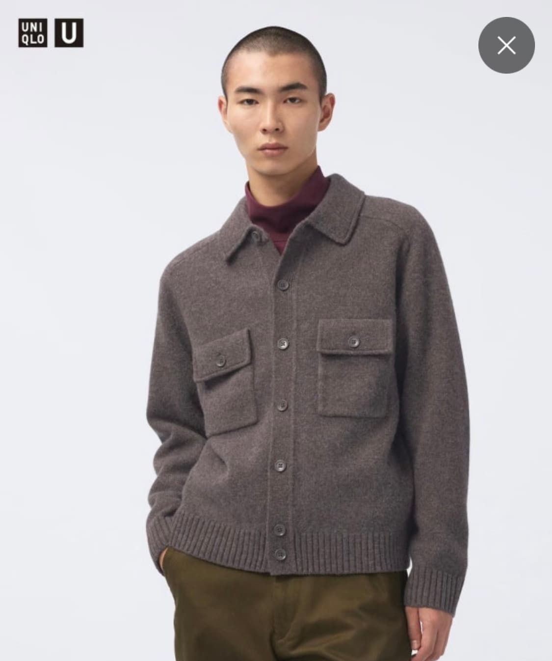 유니클로 U 램스울 니트 가디건 자켓 상품이미지2